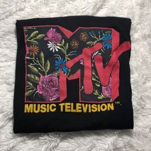 MTV Black Graphic Tee
